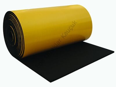 6 MM TEK TARAFLI YAPIŞKANLI KAUÇUK SÜNGER EN: 1,20 MT