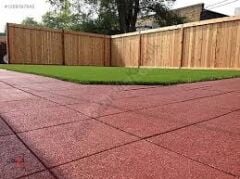 Zemin Kaplama Tartan 40x40cm Kırmızı